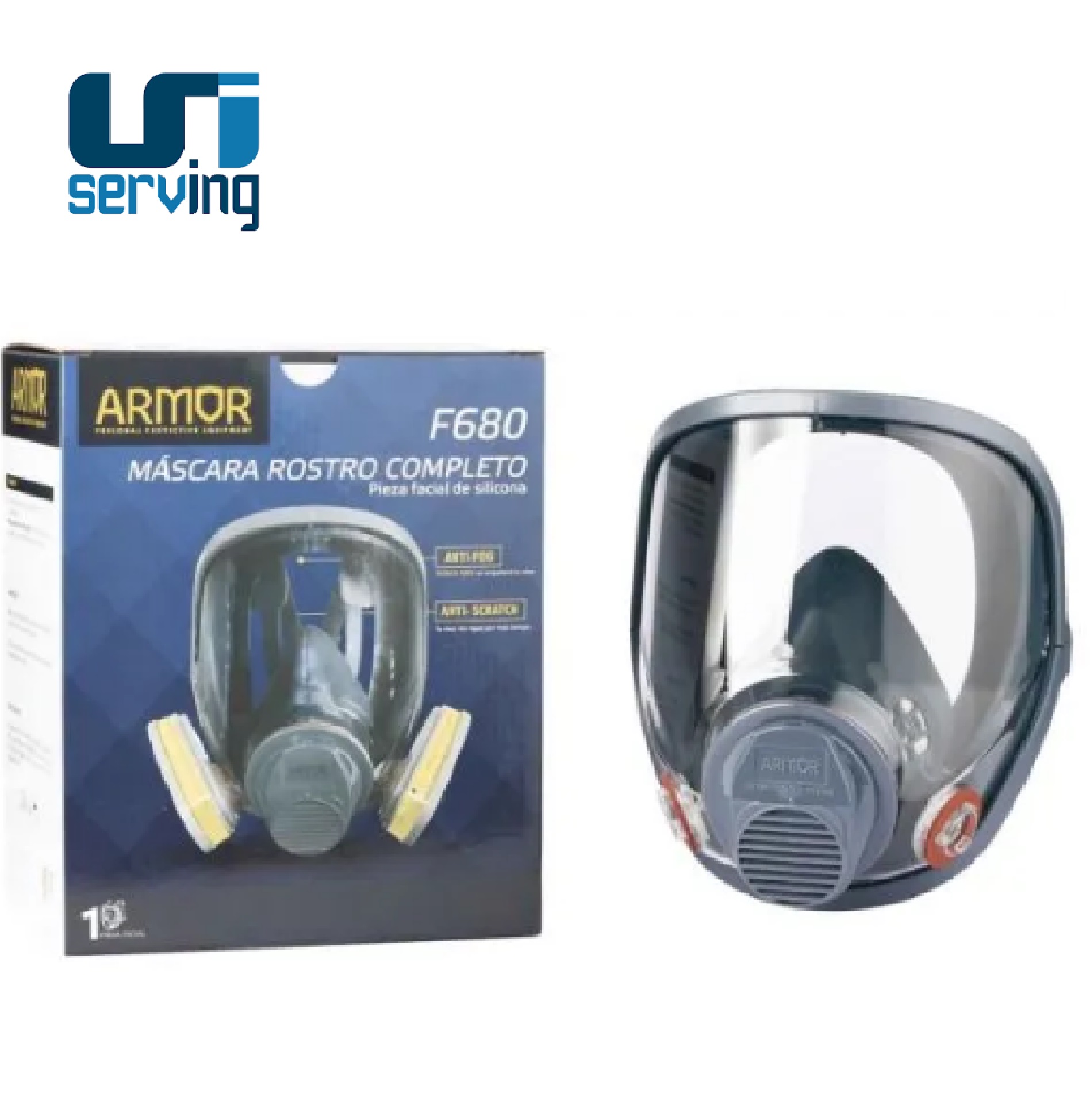 Respirador De Cara Completa F Armor Serving